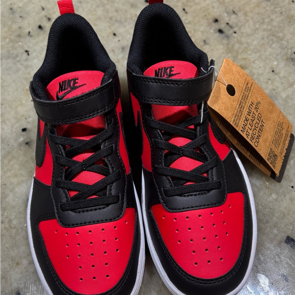 Nike Kids Black and Red Sneakers